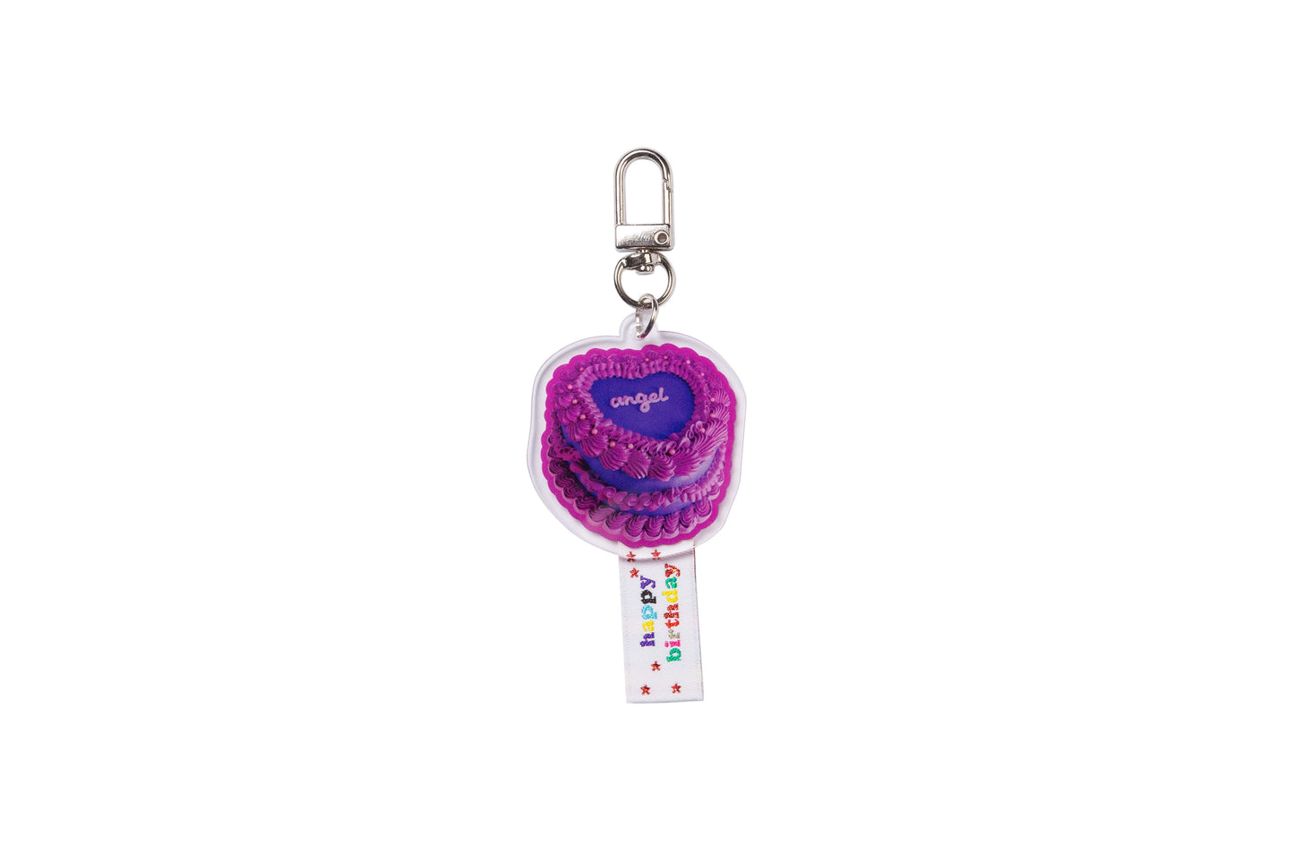 angel cake keychain